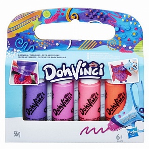 Картриджи для творчества из серии Dohvinci, 4 штуки (Hasbro, e0338) (ассортимент)